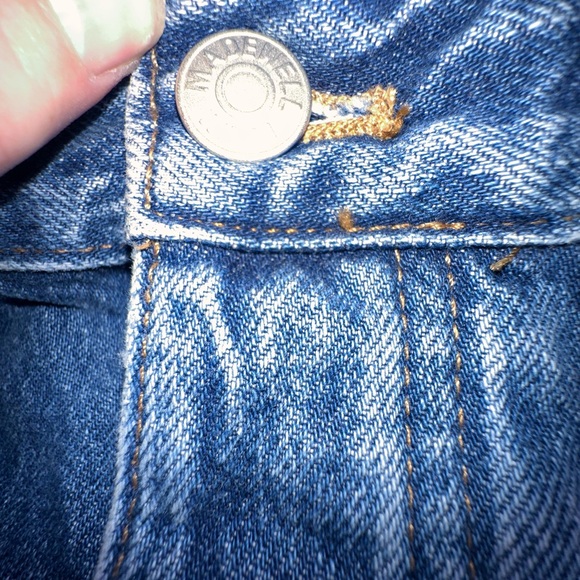 Madewell size 29 Button fly Low Slung Straight Blue Jeans - Picture 8 of 16